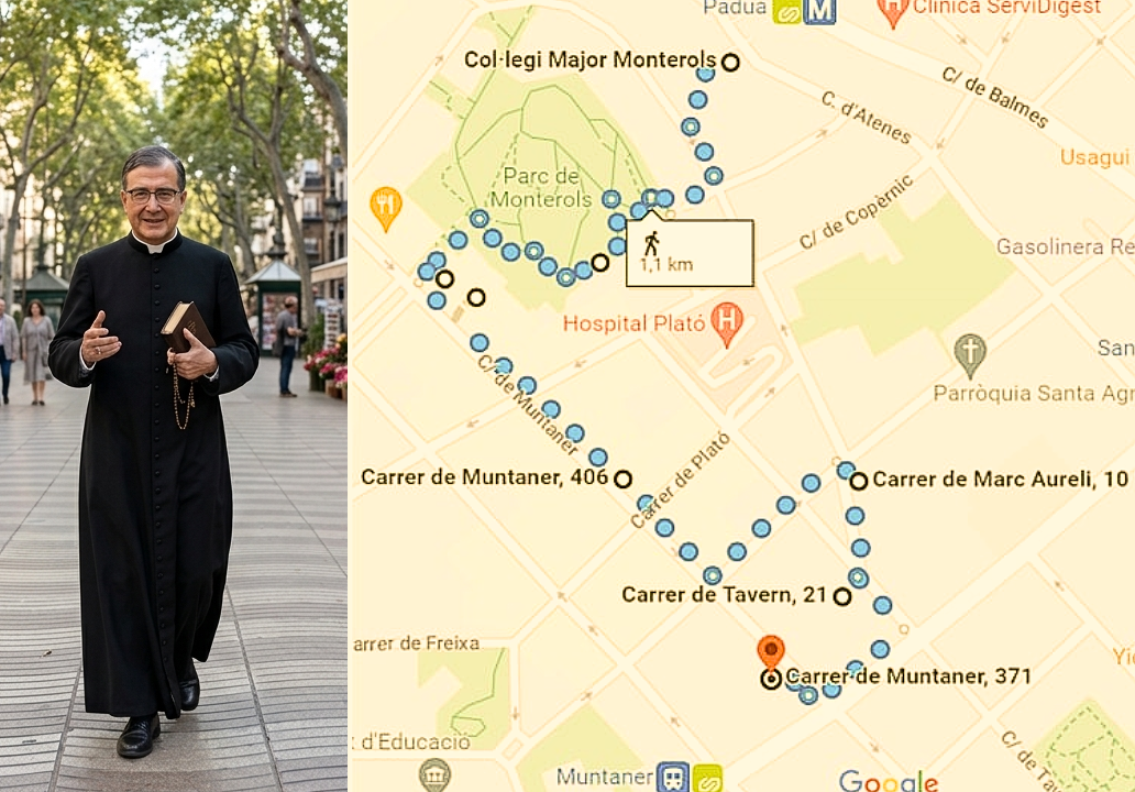 Ruta tras las huellas de san Josemaría en Sarrià y la calle Muntaner